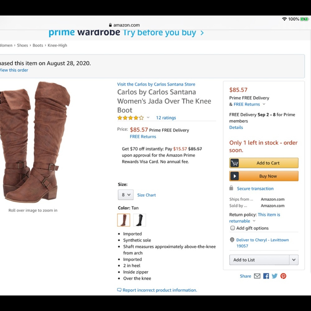 Carlos Santana brown boots